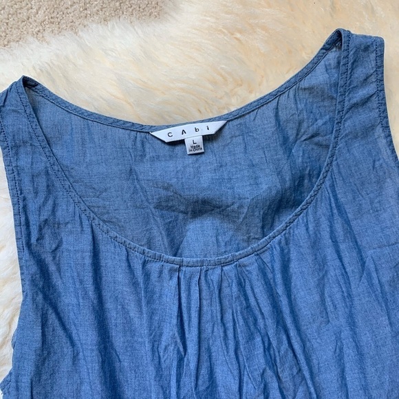 Cabi💕Chambray Tank Loose Top Blouse - Picture 2 of 5